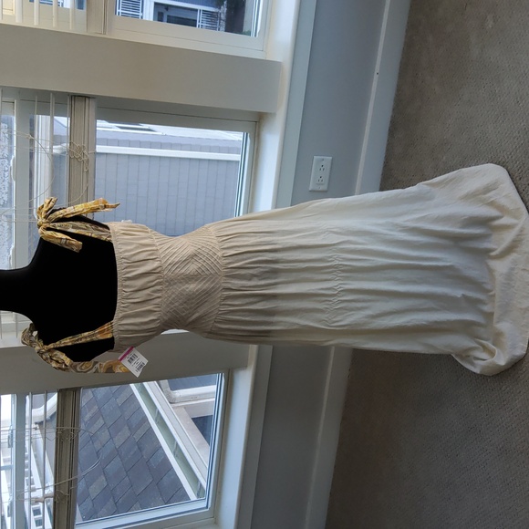 **1 Left SZ 2**Free People Santorini Ivory Ecru Maxi Dress - Picture 7 of 16